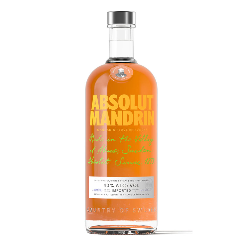 Absolut Vodka Mandrin 绝对伏特加醉橙风味 1000ML
