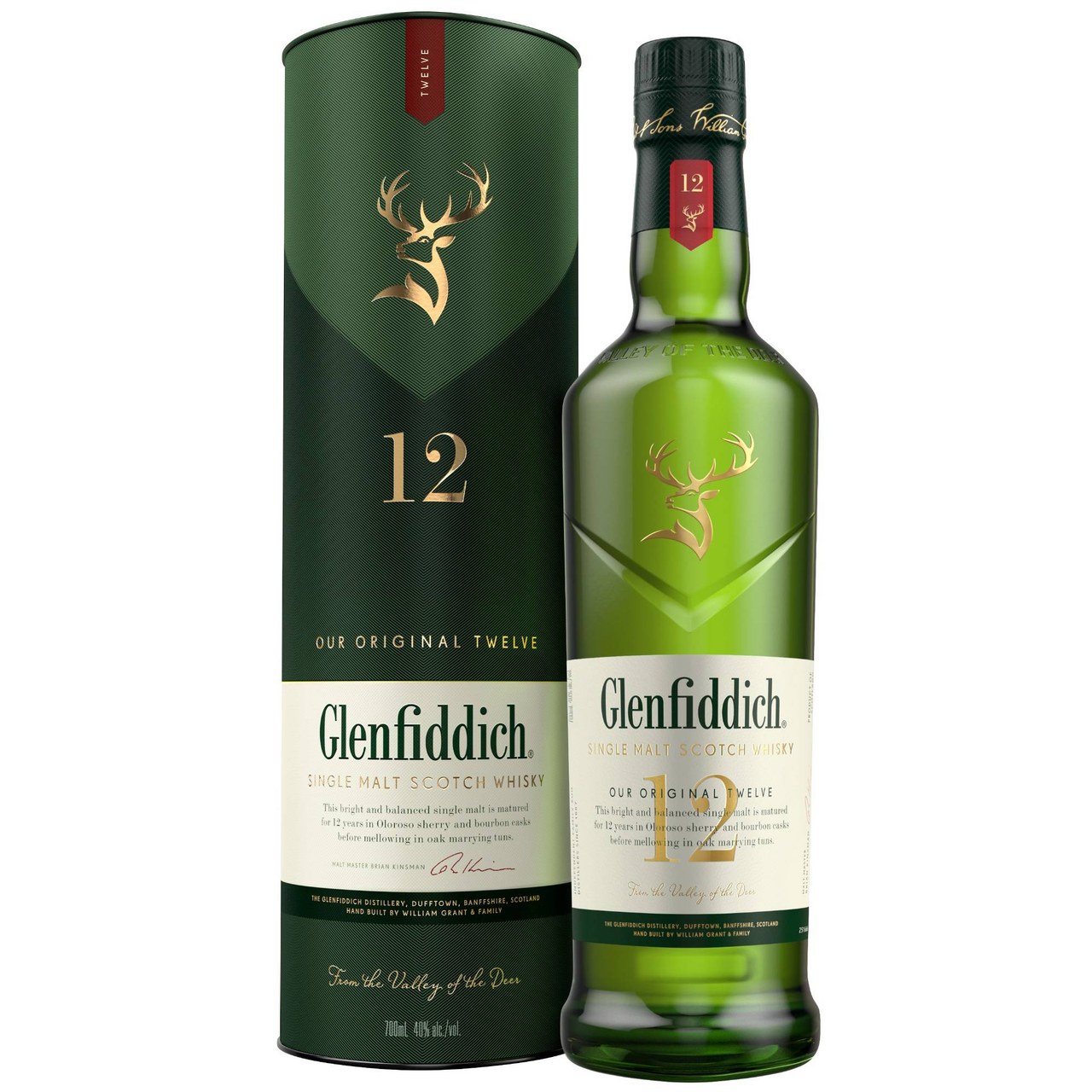 Glenfiddich 12 Years · 格兰菲迪12年单一麦芽威士忌 700ML